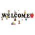 EUREKA Eureka® Peanuts® Giant Welcome Bulletin Board Set, 22 Pieces