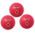 CHAMPION SPORTS Champion Sports Playground Ball, 6", Red, Pack of 3