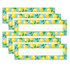 TEACHER CREATED RESOURCES Teacher Created Resources® Lemon Zest Flat Name Plates, 11.5" x 3.5", 36 Per Pack, 6 Packs