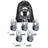 HAMILTON ELECTRONICS VCOM HamiltonBuhl® Sack-O-Phones, 5 SC7V Deluxe Headphones with Volume Control in a Carry Bag