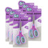 MIX N MORE enday Soft Grip School Scissors, 5", Round Tip, Purple, Pack of 6