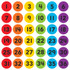 TEACHER CREATED RESOURCES Teacher Created Resources® Spot On® Numbers 1-36 Floor Markers, 4"