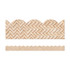 CARSON DELLOSA EDUCATION Carson Dellosa Education True to You Woven Bamboo Scalloped Bulletin Board Borders, 39 Feet