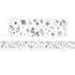 TEACHER CREATED RESOURCES Teacher Created Resources® Black and White Floral Straight Border Trim, 35 Feet