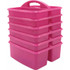 TEACHER CREATED RESOURCES Teacher Created Resources® Pink Plastic Storage Caddy, Pack of 6