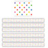 TEACHER CREATED RESOURCES Teacher Created Resources® Colorful Dots Straight Border Trim, 35 Feet Per Pack, 6 Packs