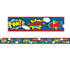 TEACHER CREATED RESOURCES Teacher Created Resources® Superhero Straight Rolled Border Trim, 50 Feet