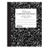 BAZIC PRODUCTS BAZIC Products® Premium Composition Book, College Ruled, Black Marble, 100 Sheets