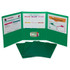 C-LINE PRODUCTS INC C-Line® Tri-Fold Portfolio, Heavyweight Poly, Green, 1 Each