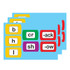 ASHLEY PRODUCTIONS Ashley Productions® Die-Cut Magnetic Foam Word Chunking, 100 Pieces Per Pack, 3 Packs