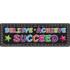ASHLEY PRODUCTIONS Ashley Productions® The Original Fun Mat™, Mat Runner, 15.5" x 47", Believe, Achieve, Succeed, Chalk Loops