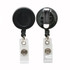 BAUMGARTENS INC SICURIX Standard Round ID Badge Reel with Belt Clip, Black
