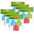 EUREKA Eureka® A Teachable Town Assorted Houses Paper Cut-Outs, 36 Per Pack, 6 Packs