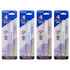 BAZIC PRODUCTS BAZIC Products® 4-Color Fashion Pen with Cushion Grip, Assorted Barrel Color, 1 Pen