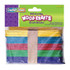 DIXON TICONDEROGA CO Creativity Street® Jumbo Craft Sticks, Bright Hues Assorted, 6" x .75", 100 Pieces