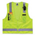 TENACIOUS HOLDINGS, INC. ergodyne® 24021 GloWear 8249Z Class 2 Economy Surveyors Zipper Vest, Polyester, X-Small, Lime