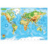 ASHLEY PRODUCTIONS Ashley Productions® Smart Poly™ Learning Mat, 12" x 17", Double-Sided, World Physical Map