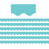 TEACHER CREATED RESOURCES Teacher Created Resources® Light Turquoise Scalloped Border Trim, 35 Feet Per Pack, 6 Packs