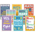 TEACHER CREATED RESOURCES Teacher Created Resources® Math Fun Charts, Set of 8