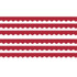 TEACHER CREATED RESOURCES Teacher Created Resources® Cranberry Red Scalloped Border Trim, 35 Feet Per Pack, 6 Packs