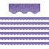 TEACHER CREATED RESOURCES Teacher Created Resources® Purple Sparkle Scalloped Border Trim, 35 Feet Per Pack, 6 Packs