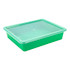 STOREX INDUSTRIES Storex Flat Storage Tray with Lid, Green