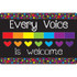 ASHLEY PRODUCTIONS Smart Poly® Computer Mouse Pad, 8" x 10", Every Voice is Welcome Here