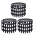 CARSON DELLOSA EDUCATION Carson Dellosa Education Black Gingham Rolled Scalloped Borders, 65 Feet Per Roll, Pack of 3