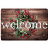 ASHLEY PRODUCTIONS Ashley Productions® The Original Fun Mat™, Welcome Mat, 15.5" x 23.5", Winter Berries Wreath Rustic Wood Welcome ASHLEY PRODUCTIONS Ashley Productions® The Original Fun Mat™, Welcome Mat, 15.5" x 23.5", Winter Berries Wreath Rustic Wood Welcome