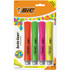 BIC USA INC BIC® Brite Liner® Grip Tank Highlighter, Chisel Tip, Assorted Colors, Pack of 4
