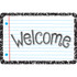 ASHLEY PRODUCTIONS Ashley Productions® The Original Fun Mat™, Welcome Mat, 15.5" x 23.5", White Composition Welcome
