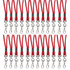 C-LINE PRODUCTS INC C-Line® Standard Lanyard, Red, Swivel Hook, Pack of 24