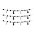 TEACHER CREATED RESOURCES Teacher Created Resources® Black and White Pom-Poms and Tassels Garland, Pack of 3