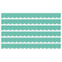 CARSON DELLOSA EDUCATION Carson Dellosa Education We Belong Speckled Teal Scalloped Borders Per Pack, 39 Feet Per Pack, 6 Packs