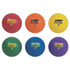CHAMPION SPORTS Champion Sports Rhino® Poly 7" Playground Ball Set, Assorted Colors, Set of 6