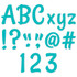 CREATIVE TEACHING PRESS Creative Teaching Press® Stylish Turquoise 4" Designer Letters, 235/Pack