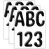 EUREKA Eureka® Color My World - Solid Black 4" Deco Letters, 180 Per Pack, 3 Packs