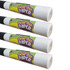 TEACHER CREATED RESOURCES Teacher Created Resources® Better Than Paper® Bulletin Board Roll, 4' x 12', Black & White Stripes, Pack of 4