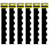 TEACHER CREATED RESOURCES Teacher Created Resources® Black Border Trim, 35 Feet Per Pack, 6 Packs