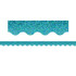 TEACHER CREATED RESOURCES Teacher Created Resources® Teal Sparkle Scalloped Border Trim, 35 Feet