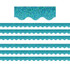 TEACHER CREATED RESOURCES Teacher Created Resources® Teal Sparkle Scalloped Border Trim, 35 Feet Per Pack, 6 Packs