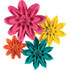 TEACHER CREATED RESOURCES Teacher Created Resources® Beautiful Brights Paper Flowers, Pack of 4