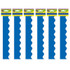 TEACHER CREATED RESOURCES Teacher Created Resources® Blue Scalloped Border Trim, 35 Feet Per Pack, 6 Packs