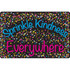 ASHLEY PRODUCTIONS Smart Poly® Welcome Mat with Slip Resistant Backing, 15.5" x 23.5", Confetti, Sprinkle Kindness Everywhere