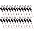 BAUMGARTENS INC SICURIX Standard Lanyard Hook Rope Style, Black, Pack of 24