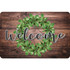 ASHLEY PRODUCTIONS Ashley Productions® The Original Fun Mat™, Welcome Mat, 15.5" x 23.5", Green Wreath Welcome