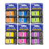 BAZIC PRODUCTS BAZIC Products® Assorted Neon Color Standard Flags with Dispenser, 30 ct., 2/Pack