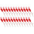BAUMGARTENS INC SICURIX Standard Lanyard Hook Rope Style, Red, Pack of 24