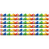 EUREKA Eureka® Crayola® Rainbow Deco Trim®, 37 Feet Per Pack, 6 Packs