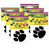 TEACHER CREATED RESOURCES Teacher Created Resources® Colorful Paw Prints Mini Accents, 36 Per Pack, 6 Packs